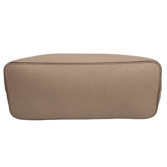 MICHAEL KORS Pale Ballet Pink Leather Domed Satchel Handbag Crossbody - Picture 7 of 15